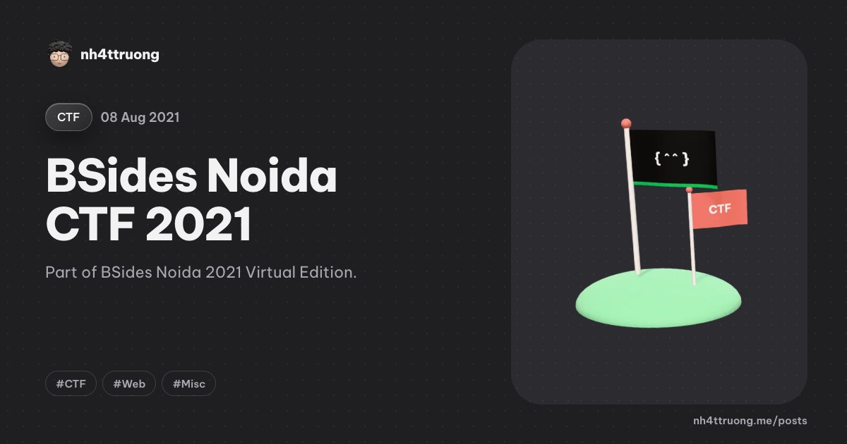 BSides Noida CTF 2021