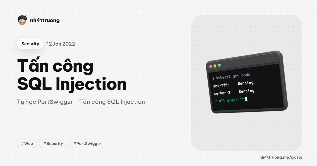 Tấn công SQL Injection