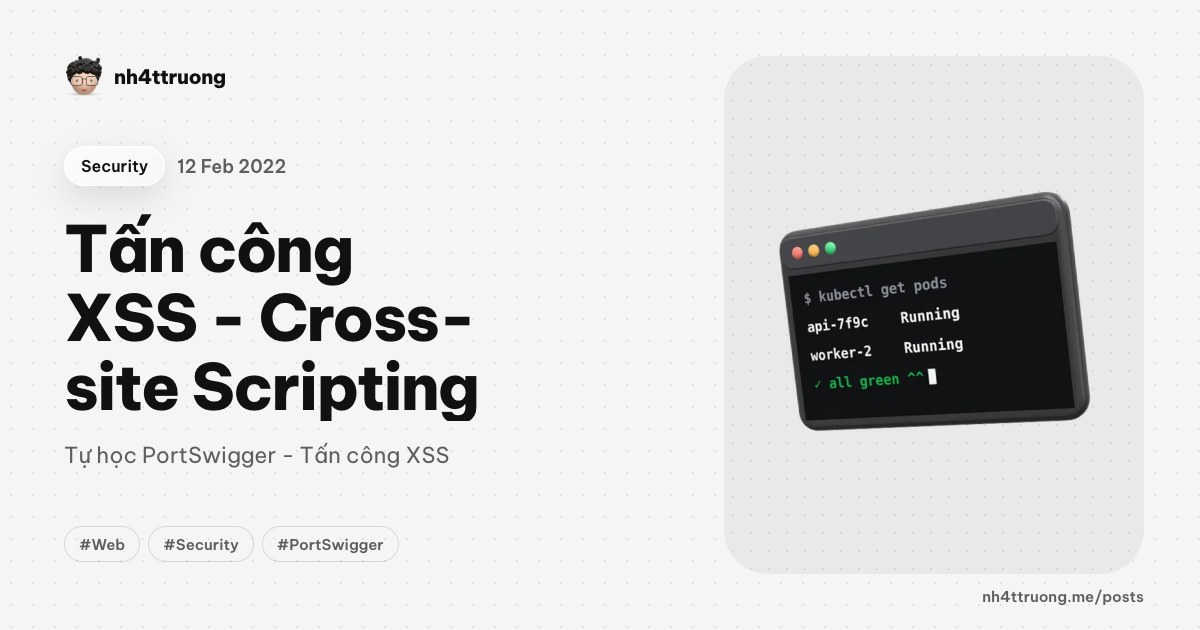 Tấn công XSS - Cross-site Scripting