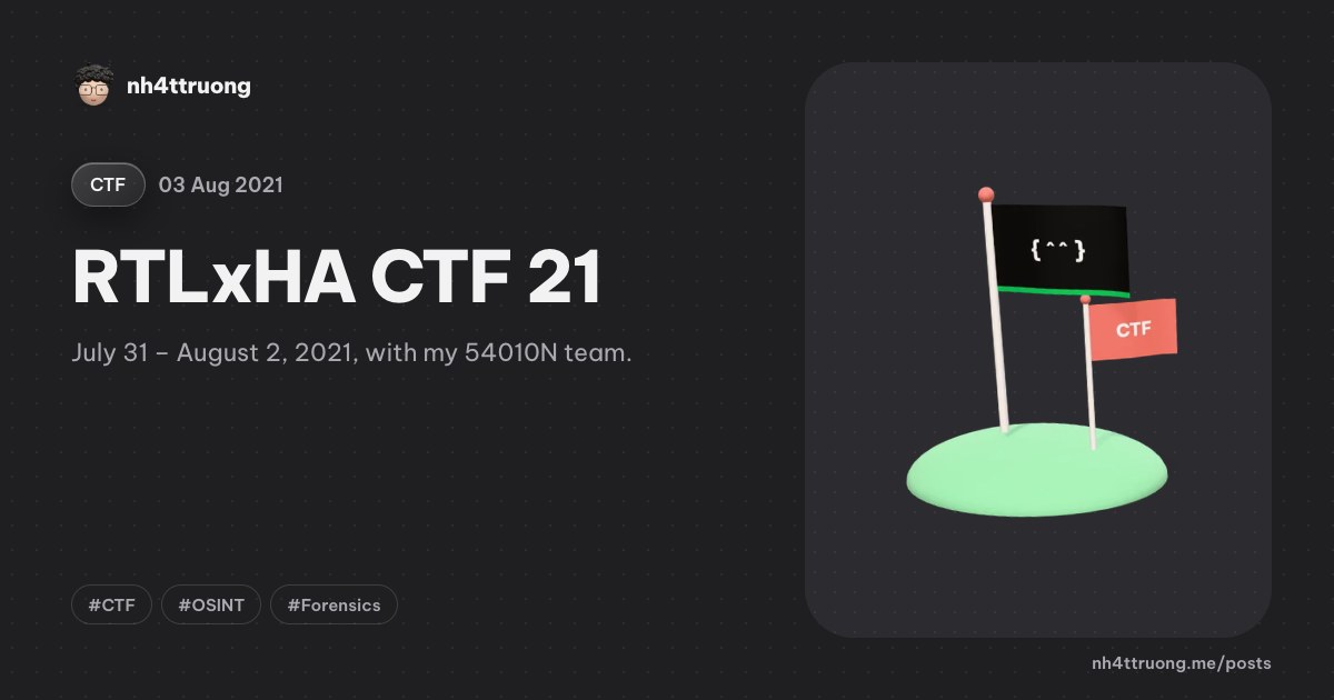 RTLxHA CTF 21